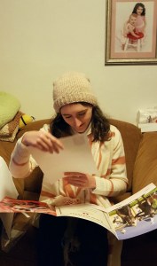 Girl finding out she was accepted to her first choice college